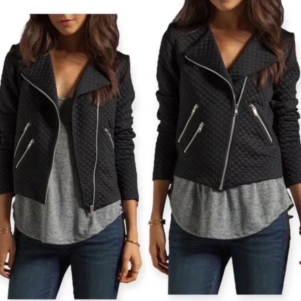 Generation Love Duncan Quilted Moto Jacket - Picture 1 of 7